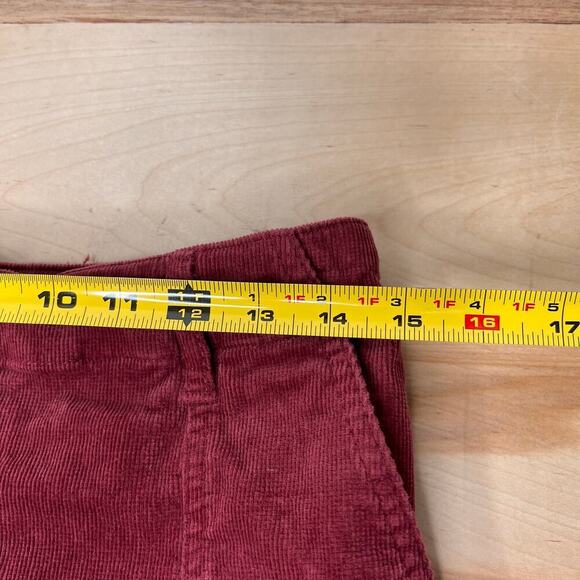 Forever 21 Women's Burgundy Corduroy Button Front Mini Skirt Med. Twee Indie - Picture 5 of 6